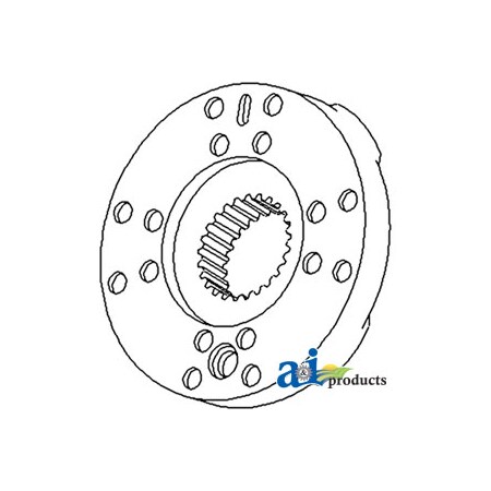 A & I Products Brake Plate Assembly w/ Lining 2.8" x9.9" x8.8" A-70277327